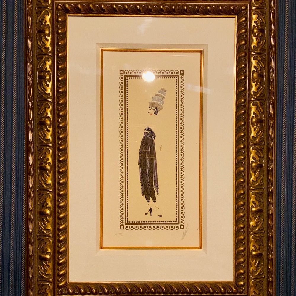 Erte Romain’s “Temptress” ARTIST PROOF lithograph